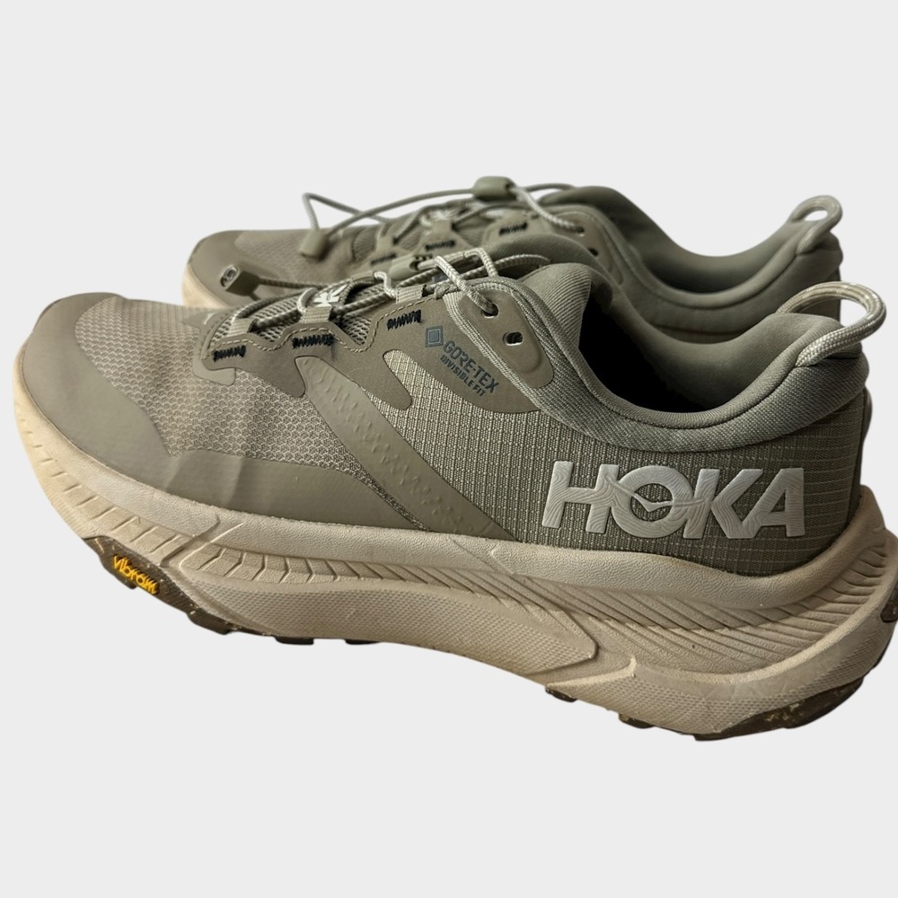 Hoka One One Transport GTX Dune Eggnog Gore-Tex Cordura Shoes Womens 7.5B 7.5